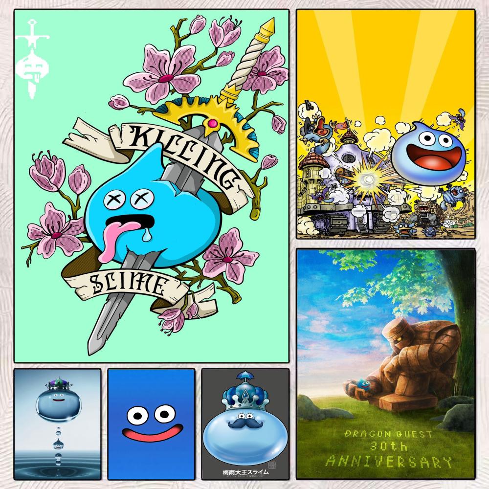 Office Quest - D-Dragon Quest Slime Poster Adesivo perfeito