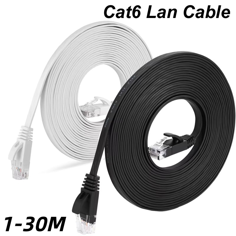 Power Over Ethernet - 1000mbps plana ethernet cat6 lan 10m