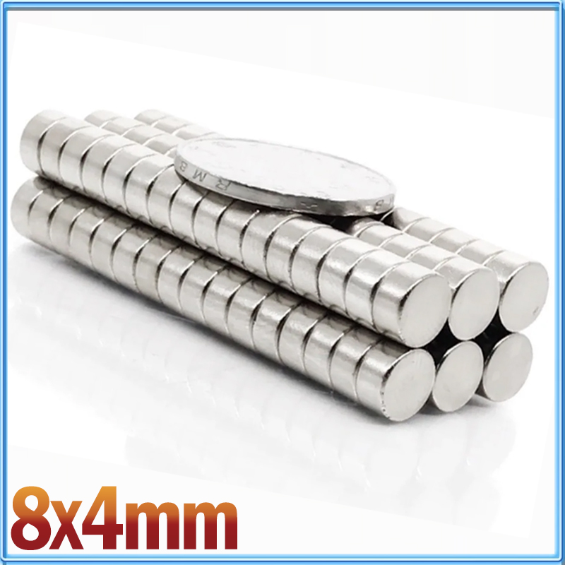 Office Technologies - Ímã redondo 8x4mm, 10/50/200/1000 peças 8*4mm,