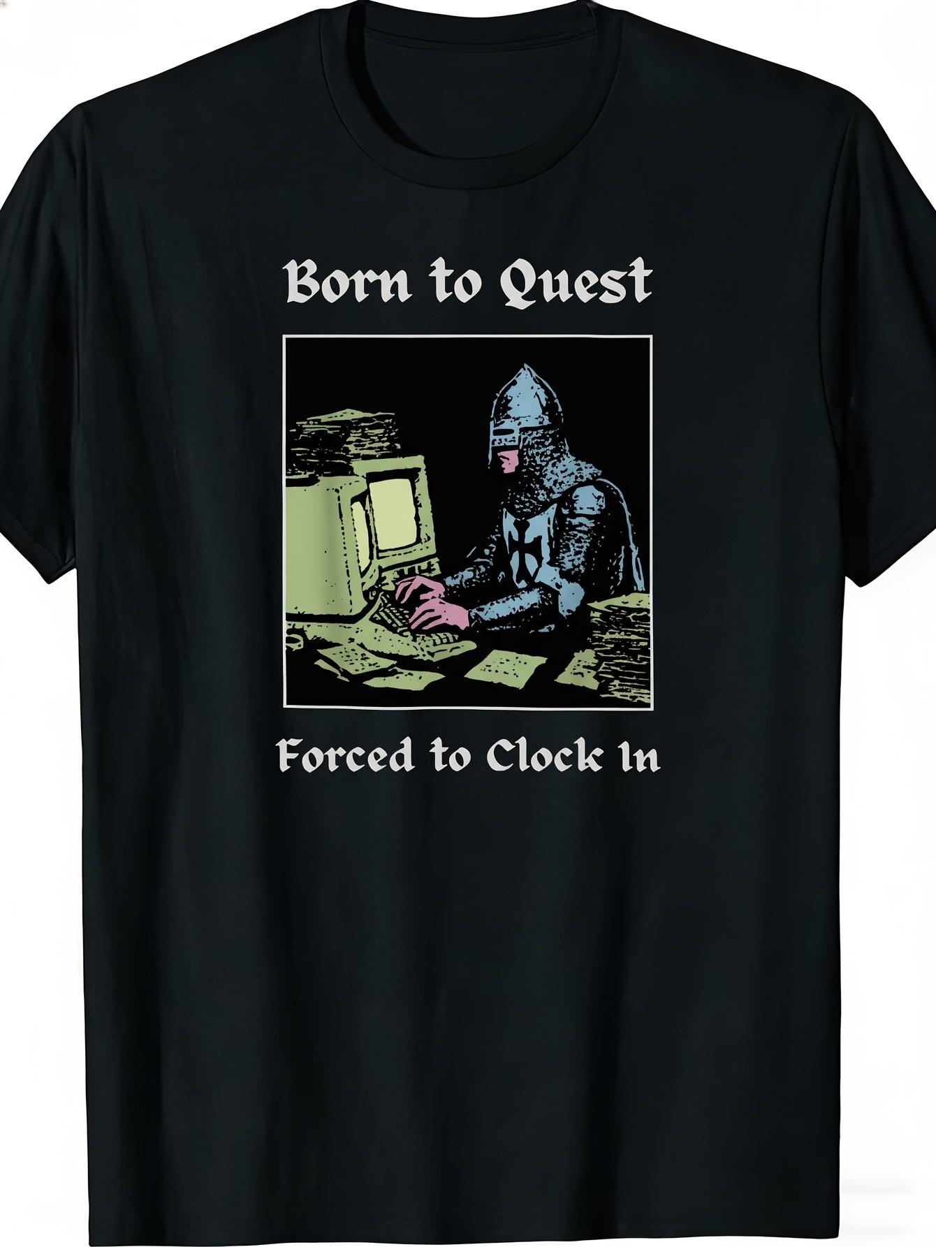 Camiseta Unissex Casual com Es - Office Quest avaliação e preço