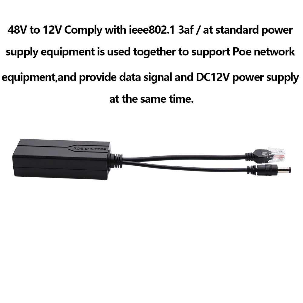 Divisor POE 48V a 12V/5V IEEE  - Power Over Ethernet avaliação e preço