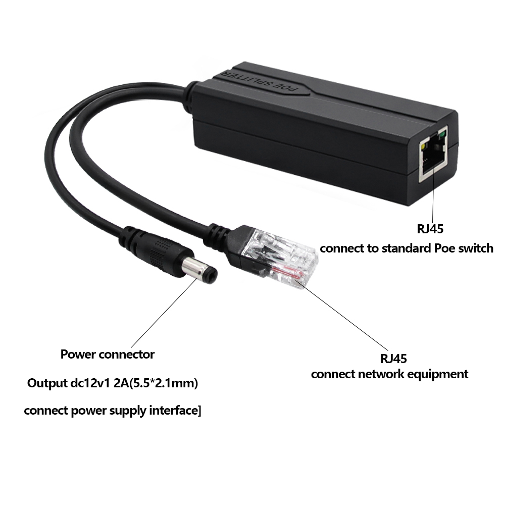 Divisor POE 48V a 12V/5V IEEE  - Power Over Ethernet avaliação e preço