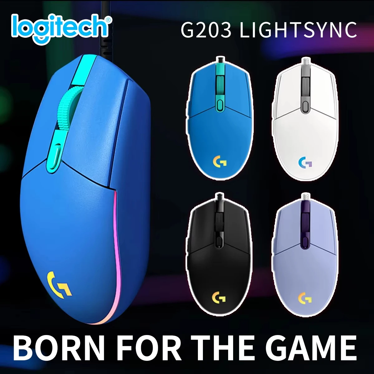 Rato de jogos com fio Logitech - Logitech Mouse G203 avaliação e preço